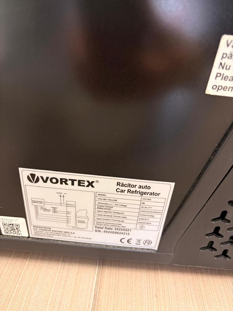 Frigider auto VORTEX VO1305, compresor, 38l image 2
