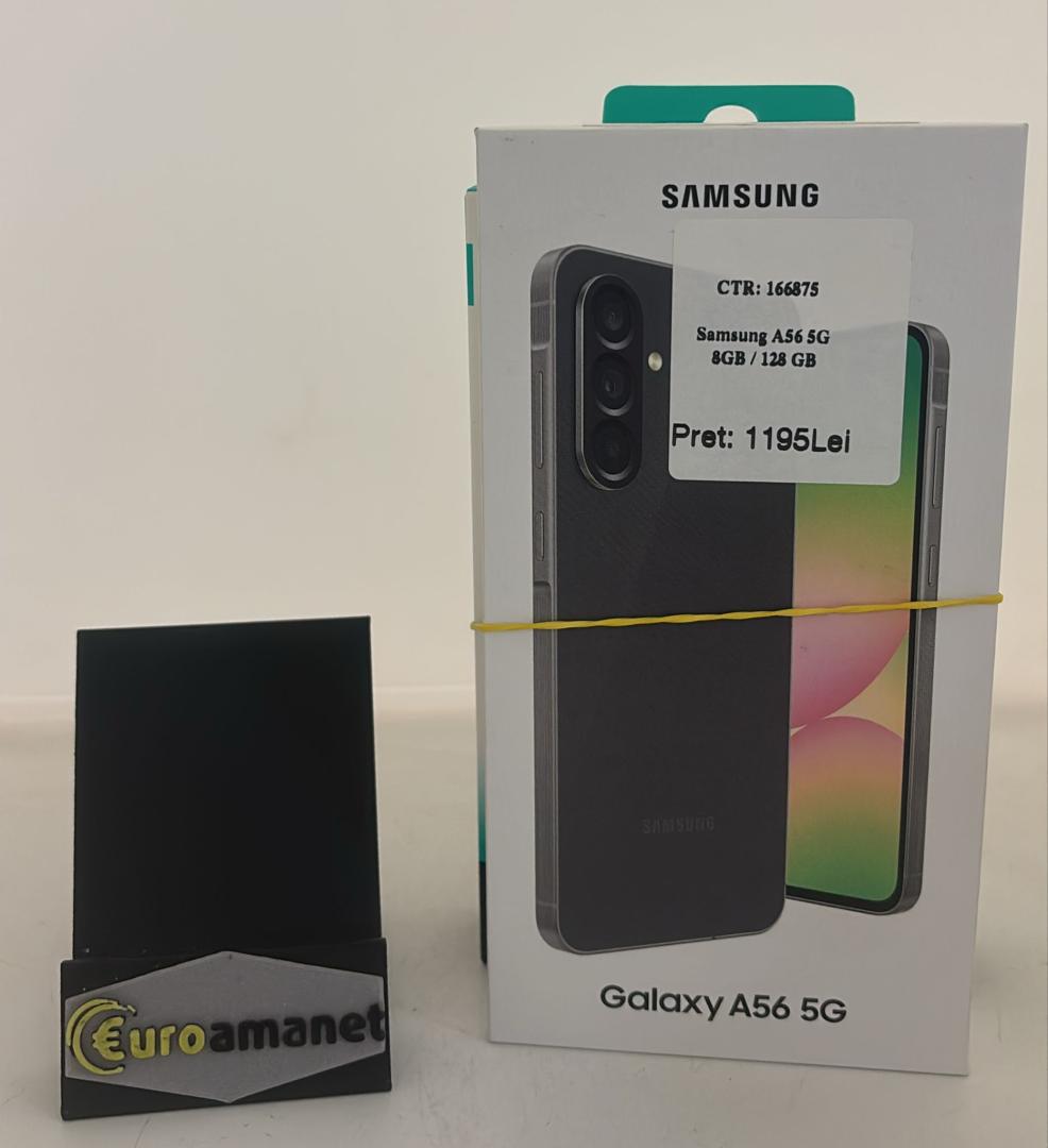 Telefon mobil Samsung Galaxy A56, Dual SIM, 8GB RAM, 128GB, 5G ( Sigilat + Cadou Baterie )