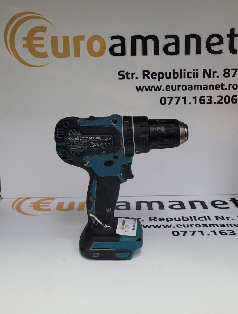 Masina de gaurit si insurubat (bormasina) pe acumulator cu percutie Makita DHP485 image 1