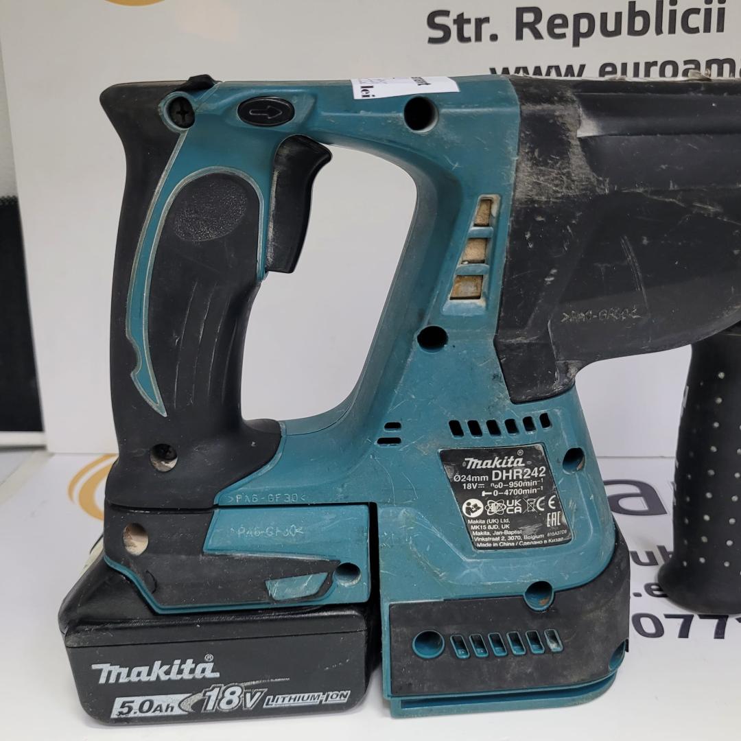 Ciocan rotopercutor profesional Makita DHR242, 18V image 3