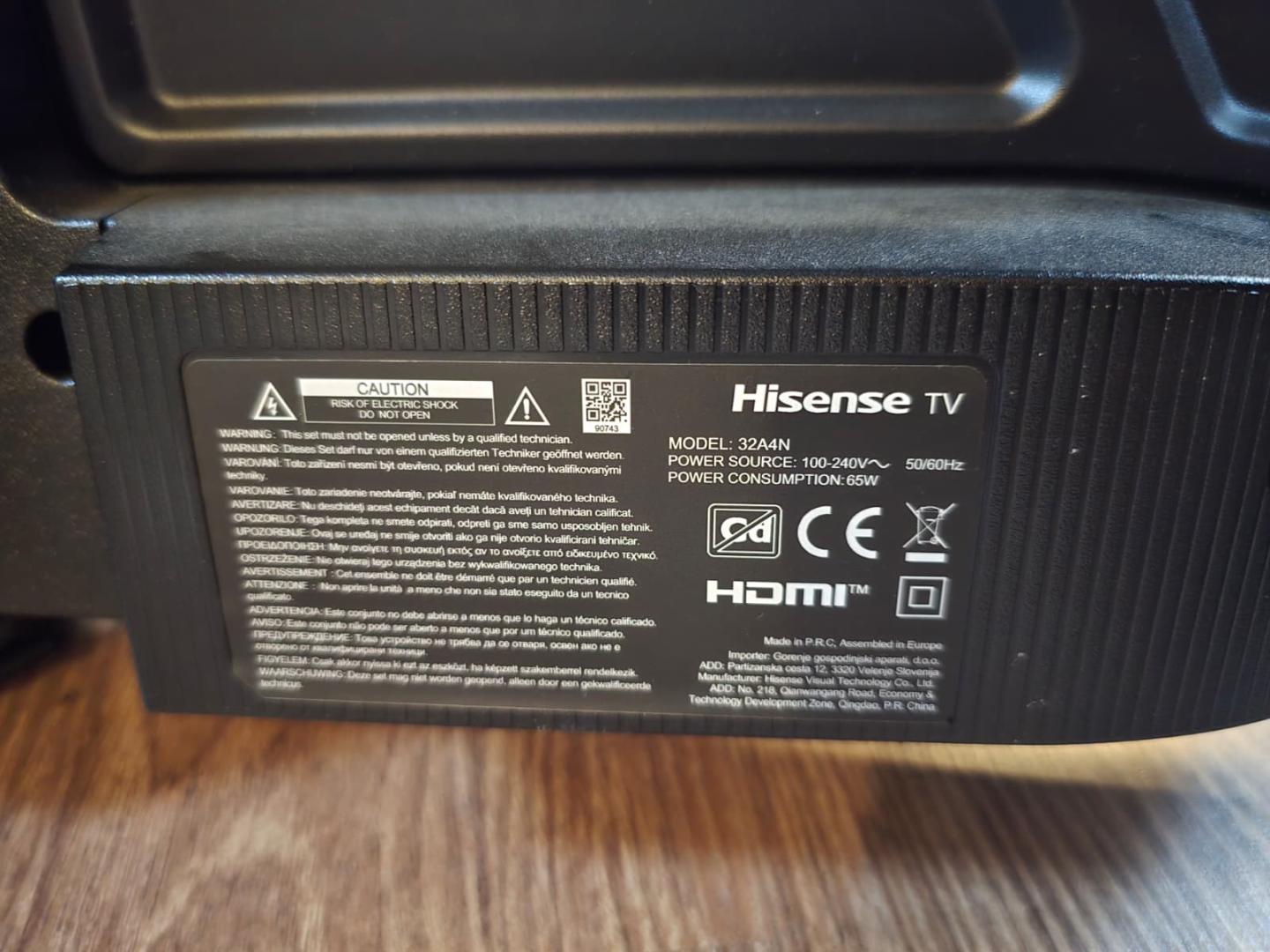 Televizor LED Smart HISENSE 32A4N, HD, HDR, 80cm image 3