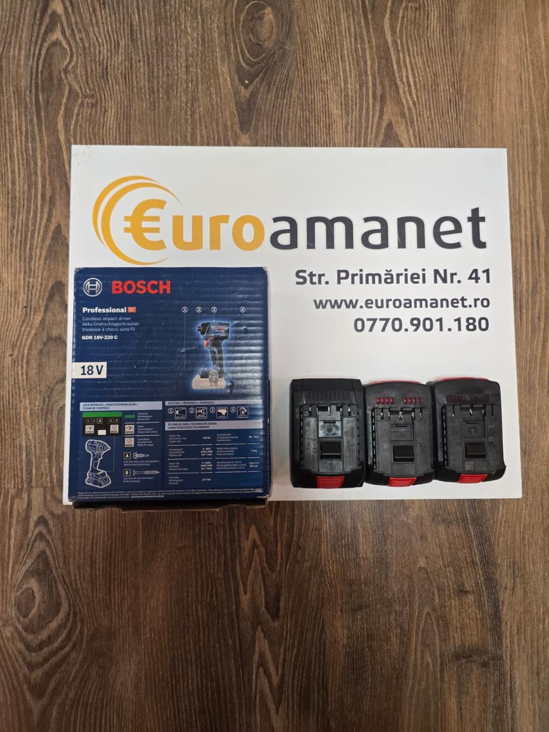 Surubelnita cu impact BOSCH GDR 18V-220 C, Li-Ion, 220Nm image 1