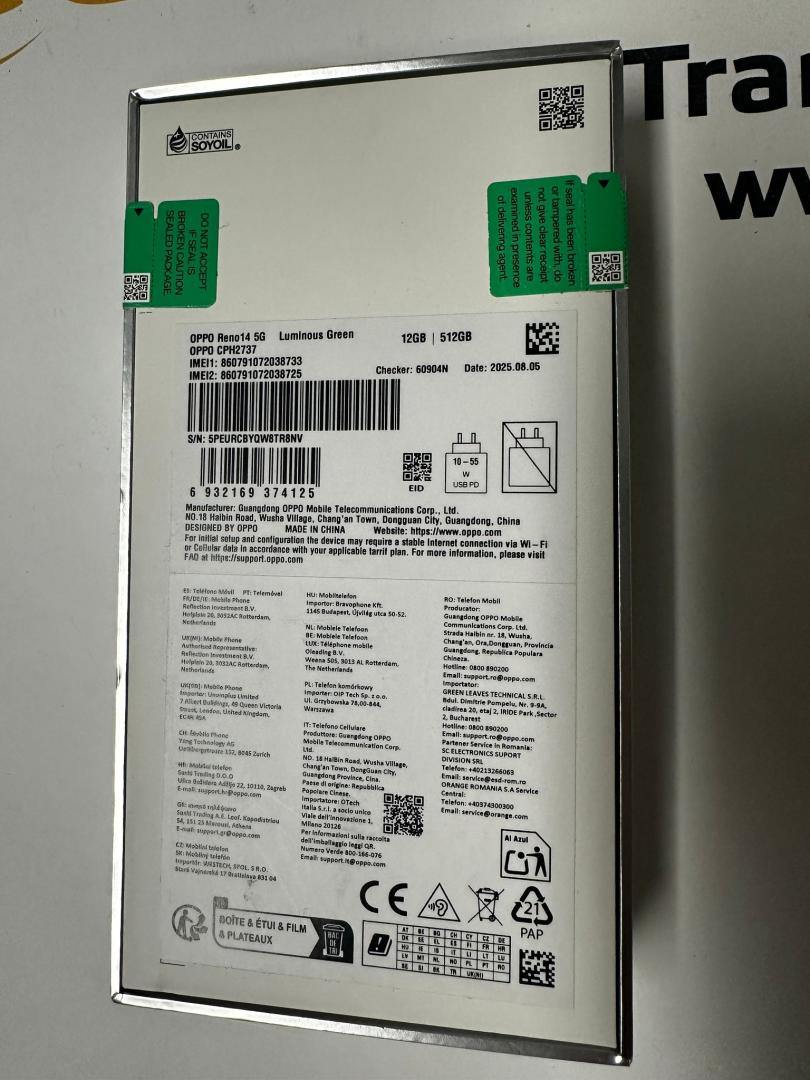 Oppo Reno 14, 512GB, 12GB RAM image 1