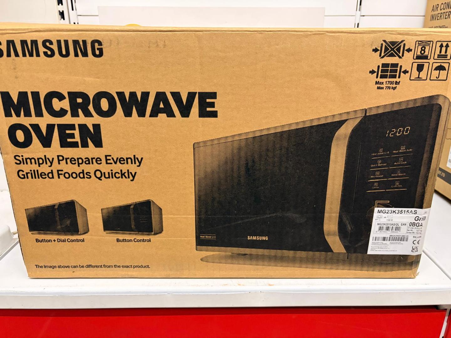 Cuptor cu microunde Samsung MG23K3515AS/OL, 23l, 800W, Grill image 1