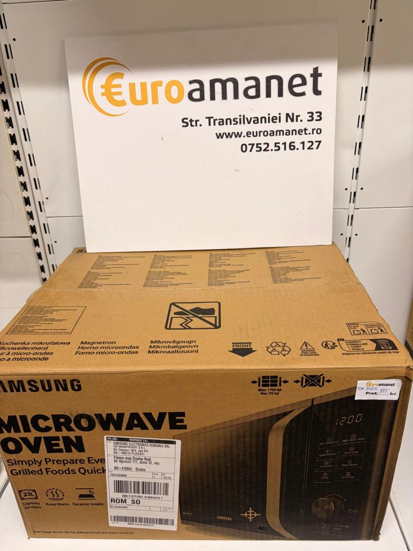 Cuptor cu microunde Samsung MG23K3515AS/OL, 23l, 800W, Grill