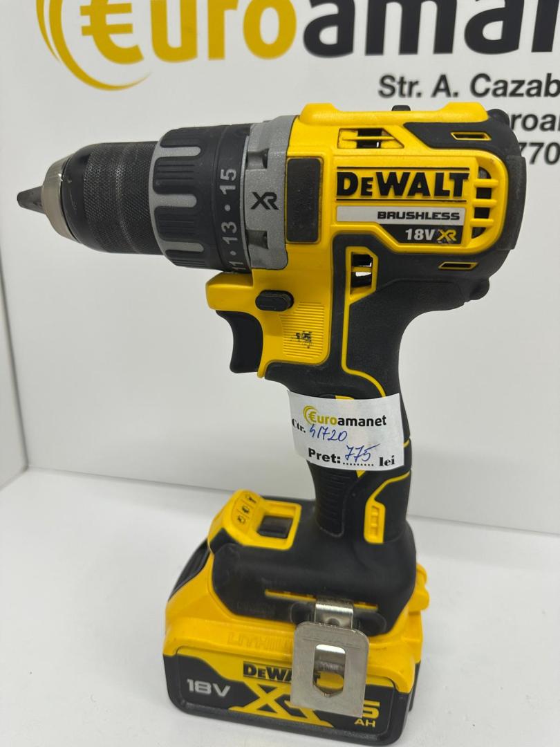 Masina de insurubat si gaurit DeWalt DCD791P2, 18V XR, 5Ah image 2