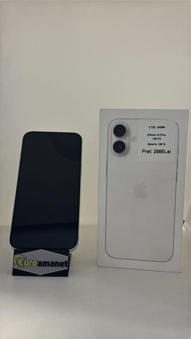 Telefon mobil Apple iPhone 16 Plus, 128GB, 5G , Bat 100 % image 3