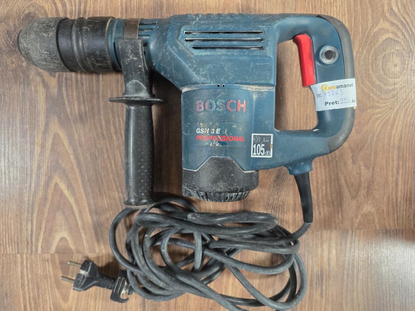 Ciocan demolator SDS-Plus Bosch Professional GSH 3 E, 650W, 2.6J, turatie reglabila, valiza plastic image 2