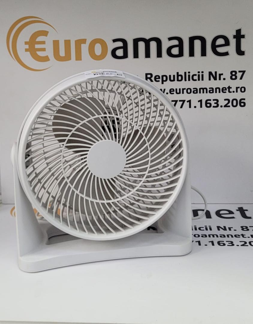 Ventilator de birou 17cm alb