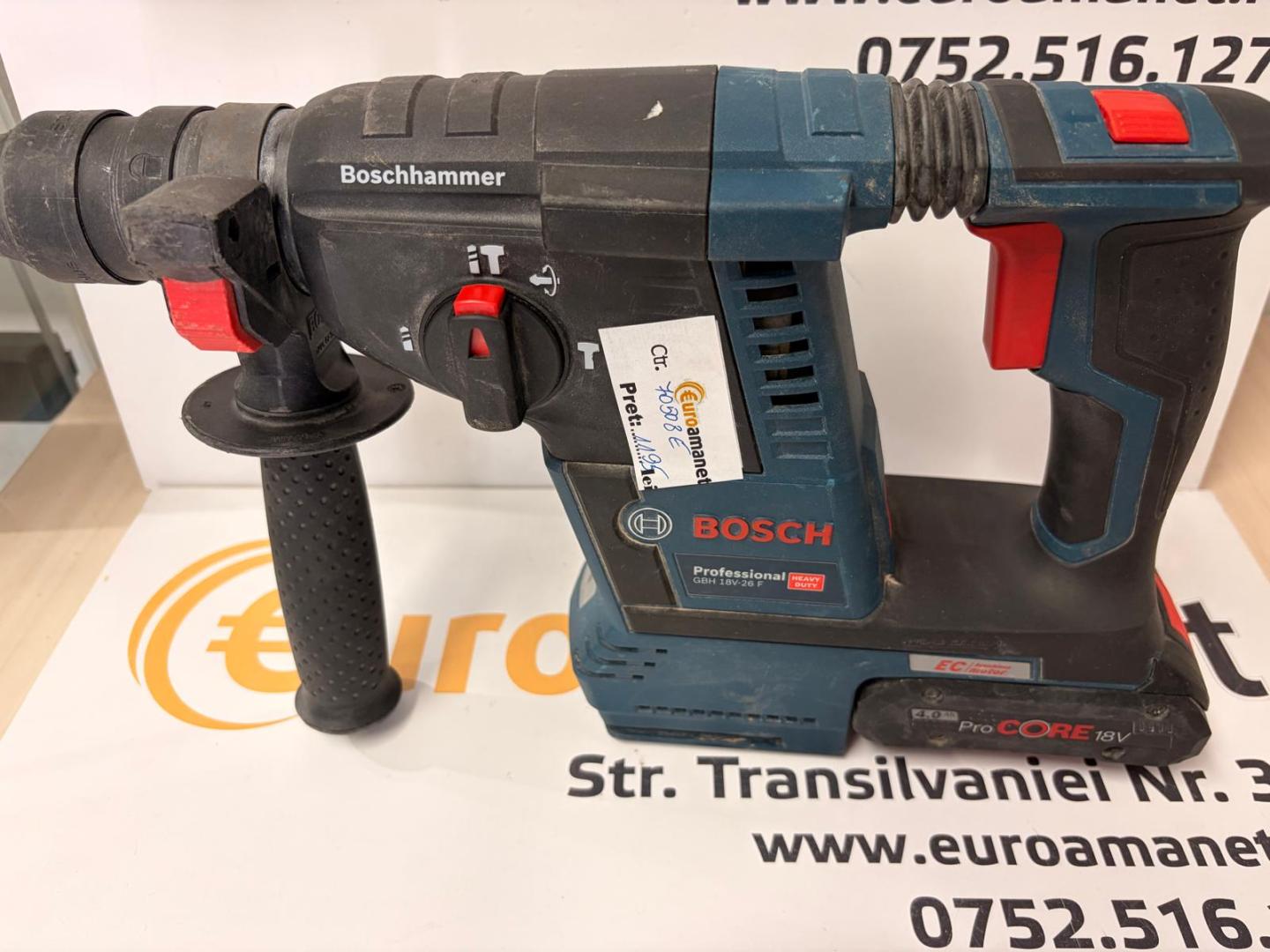 Ciocan rotopercutor Bosch Professional GBH 18V-26 F,2 acumulatori + incarcator image 1
