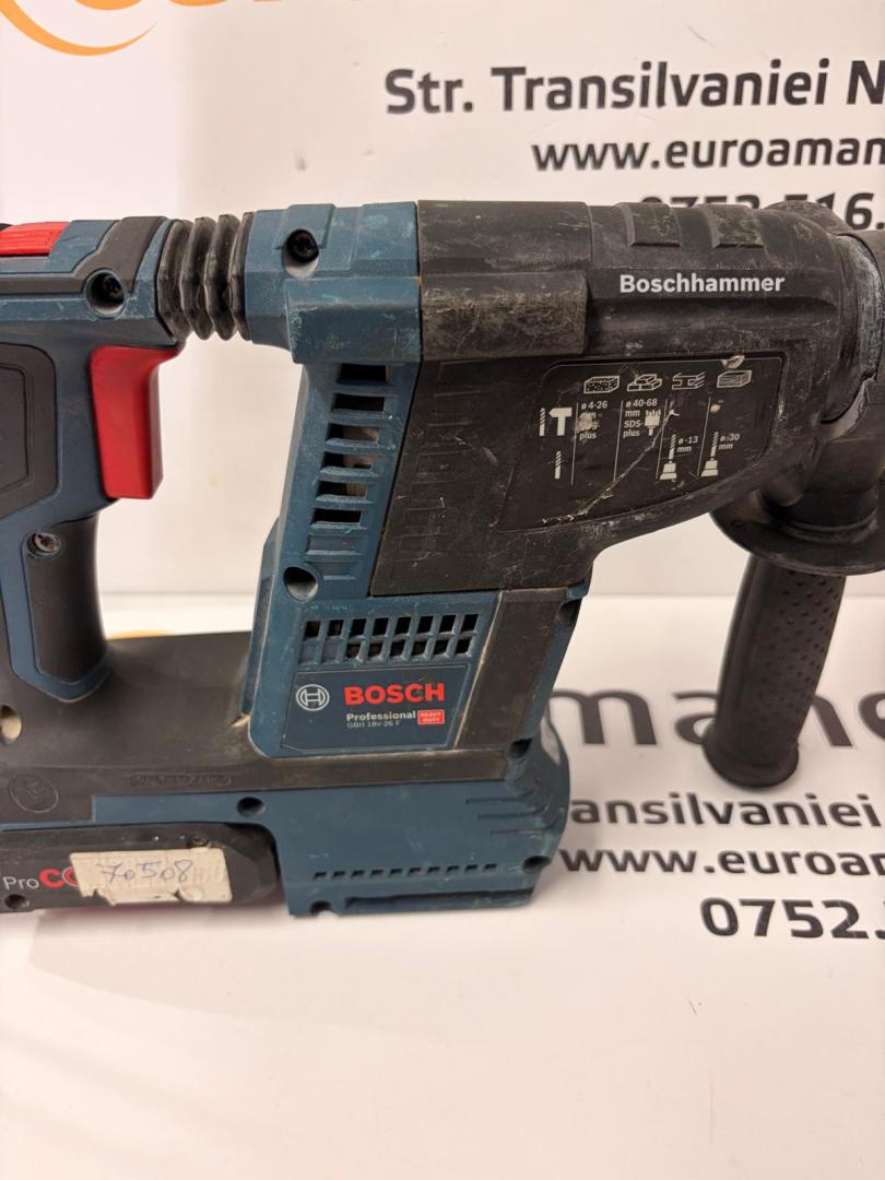 Ciocan rotopercutor Bosch Professional GBH 18V-26 F,2 acumulatori + incarcator image 2