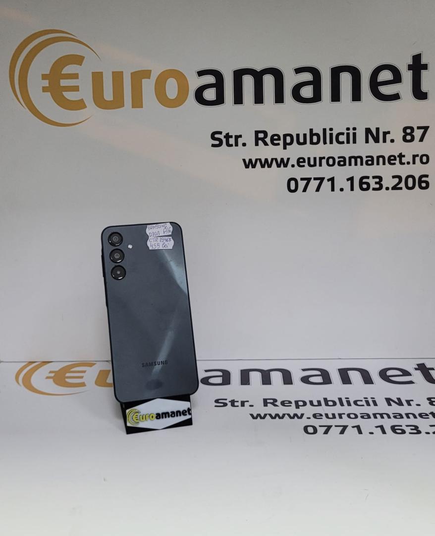 Telefon mobil Samsung Galaxy A16, Dual SIM, 4GB RAM, 128GB, 5G, Blue Black image 1