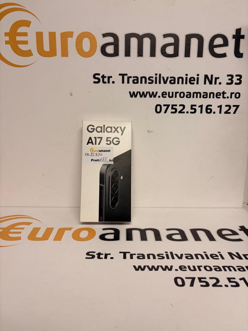 Telefon Samsung Galaxy A17, Dual SIM, 4GB RAM, 128GB, 5G, Black