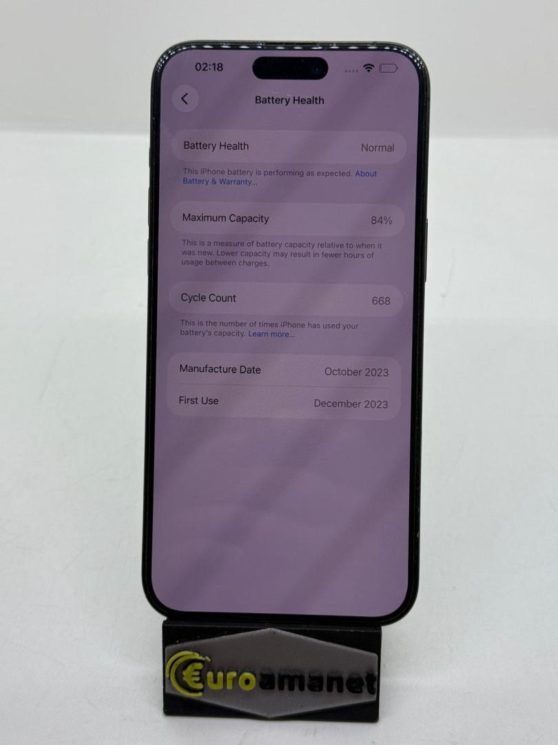 Telefon mobil Apple iPhone 15 Pro Max, 256GB, 5G, Black Titanium image 1