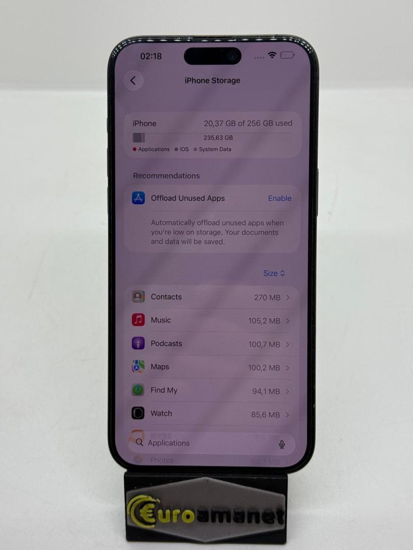 Telefon mobil Apple iPhone 15 Pro Max, 256GB, 5G, Black Titanium image 3