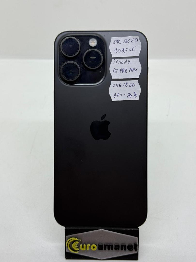 Telefon mobil Apple iPhone 15 Pro Max, 256GB, 5G, Black Titanium image 4