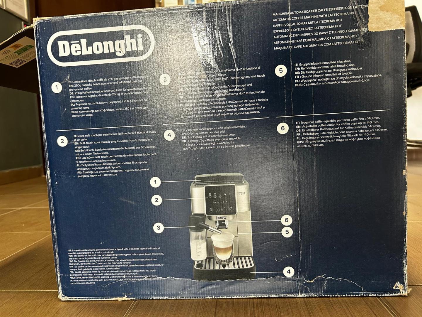 Espressor automat De’Longhi Magnifica Start ECAM 220.80.SB image 4