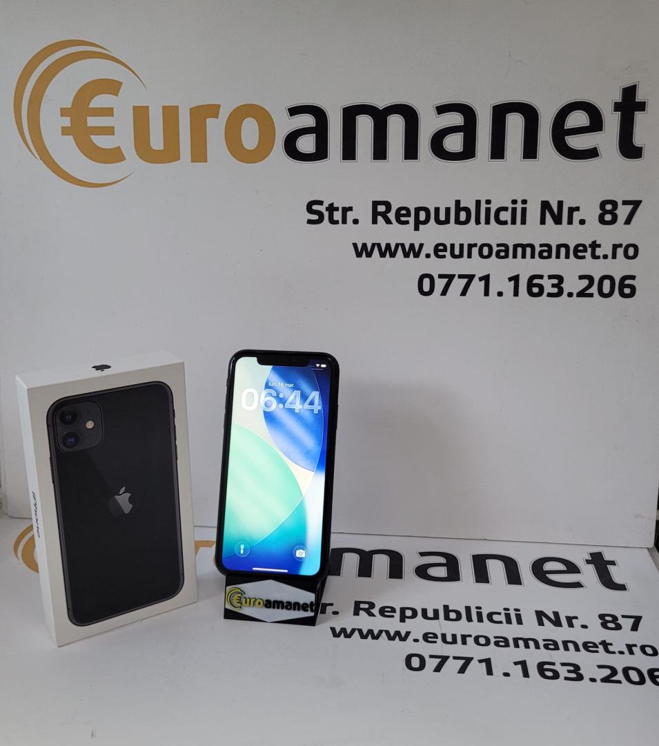 Telefon mobil Apple iPhone 11, 128GB, Black