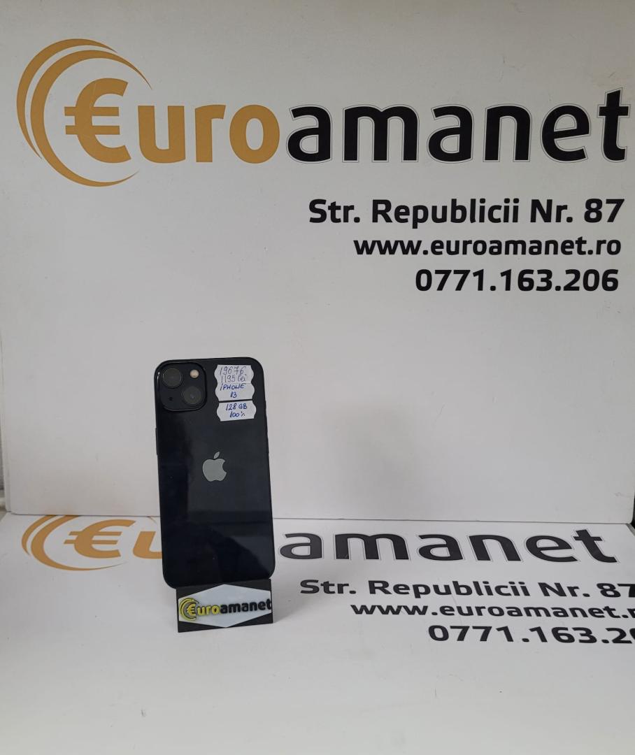 Telefon mobil Apple iPhone 13, 128GB, 5G, Midnight BATERIE 100% image 1