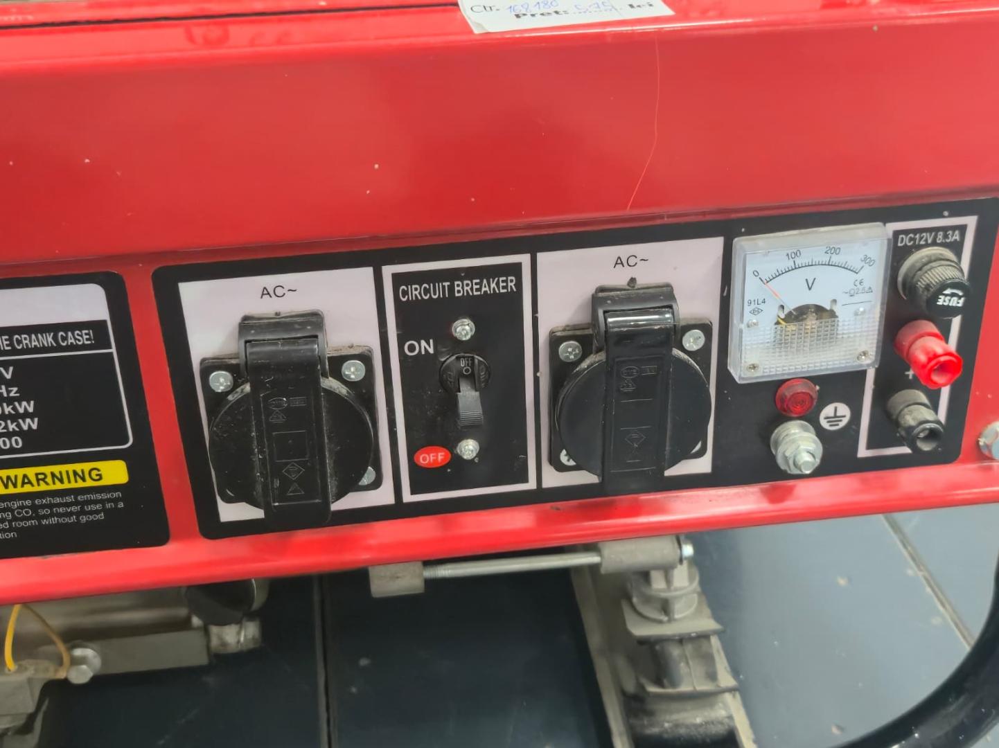 Generator Raider RD-GG02 putere max 2 kW motor 2.7 CP 163 cmc rezervor 14 L AVR monofazat image 2