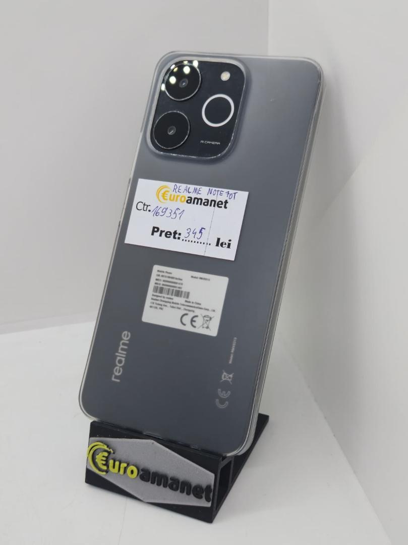 Telefon mobil realme Note 70T, Dual SIM, 64GB, 4GB RAM, Obsidian Black image 1