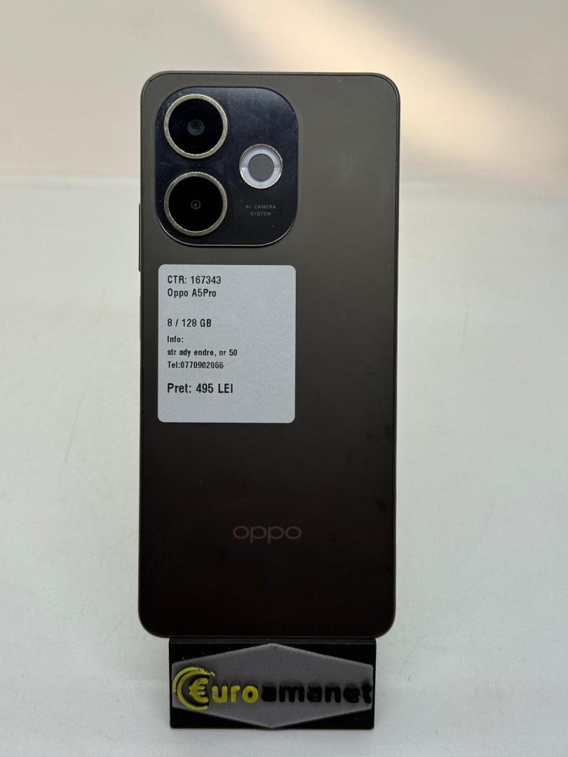 Telefon mobil OPPO A5 Pro, Dual SIM, 8GB RAM, 256GB, 4G, Black Brown image 1