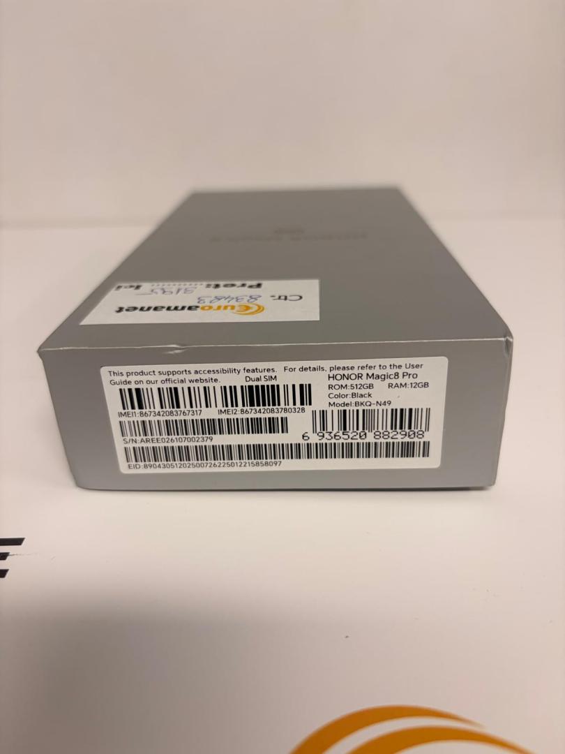 Telefon Honor Magic 8 Pro, Dual SIM, 12GB RAM, 512GB, Black, NOU image 1