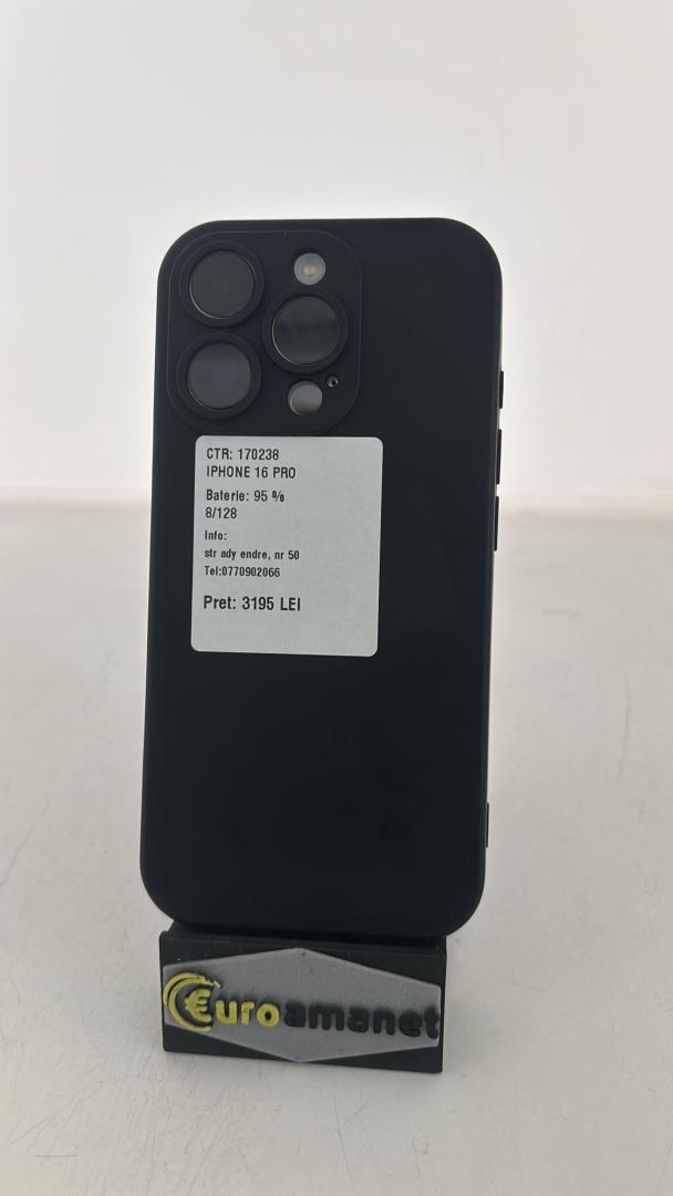 Telefon mobil Apple iPhone 16 Pro, 128GB, 5G image 1