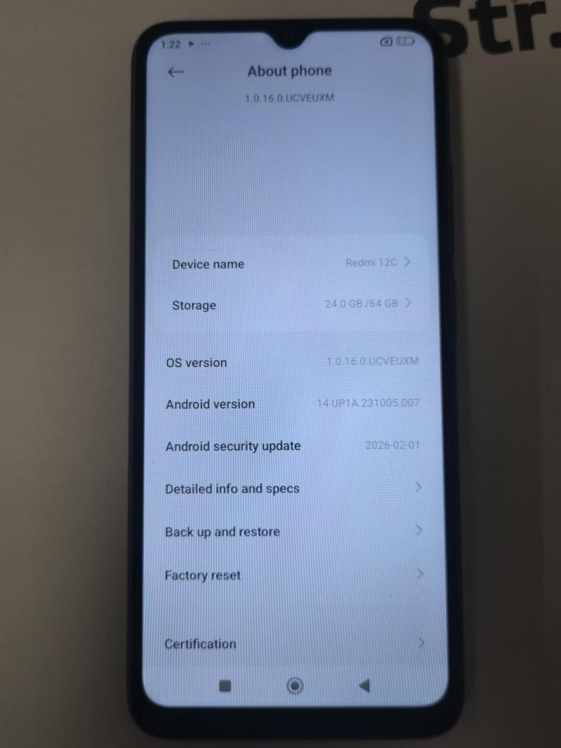 Telefon Redmi 12C, 3GB RAM, 64GB, 4G, Graphite Gray image 2