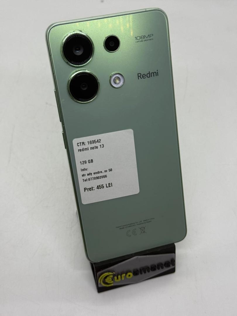 Telefon mobil Xiaomi Redmi Note 13, 6GB RAM, 128GB image 1
