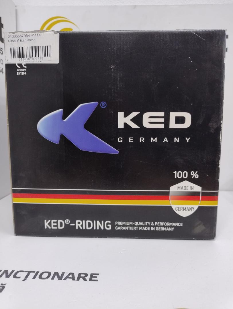 Casca protectie sport KED Paso 2020, pentru echitatie, reglabila, TITAN MESH image 3