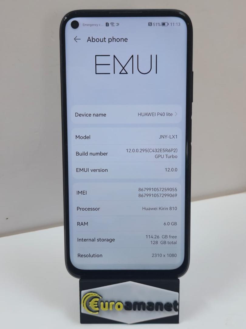 Telefon mobil Huawei P40 Lite, Dual SIM, 128GB, 6GB RAM, 5G, Midnight Black image 2
