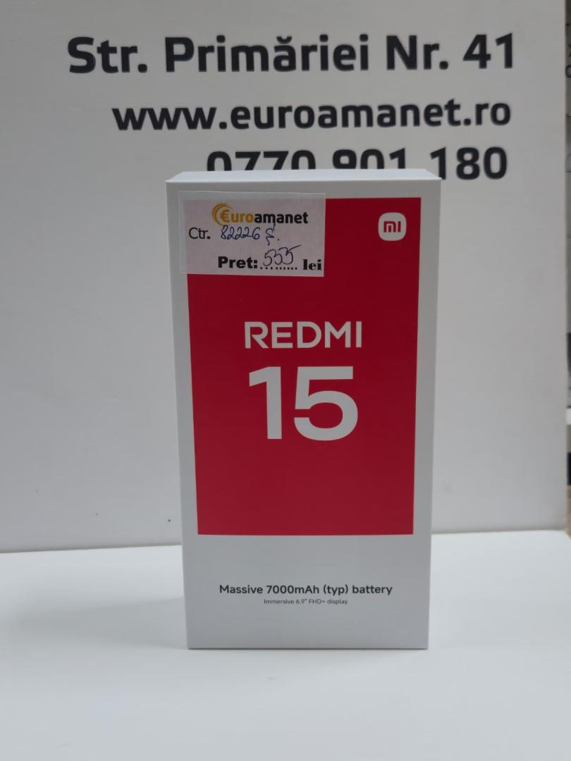 Telefon mobil Xiaomi Redmi 15, 8GB RAM, 256GB, 5G, Titan Gray