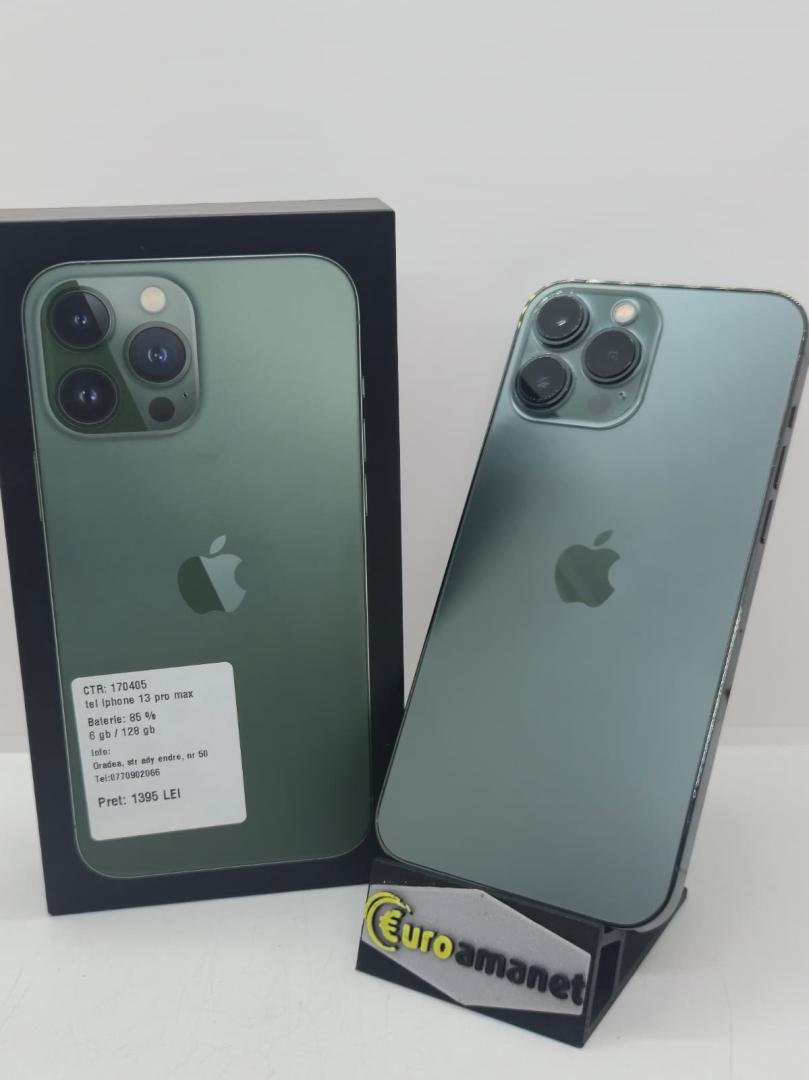 Telefon mobil Apple iPhone 13 Pro Max, 128GB, 5G, Alpine Green