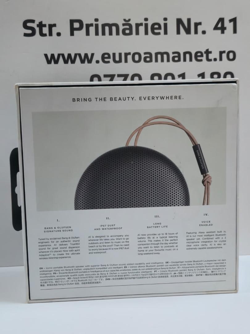 Boxa portabila Bang & Olufsen Beosound A1 2nd Gen, Black Anthracite image 1