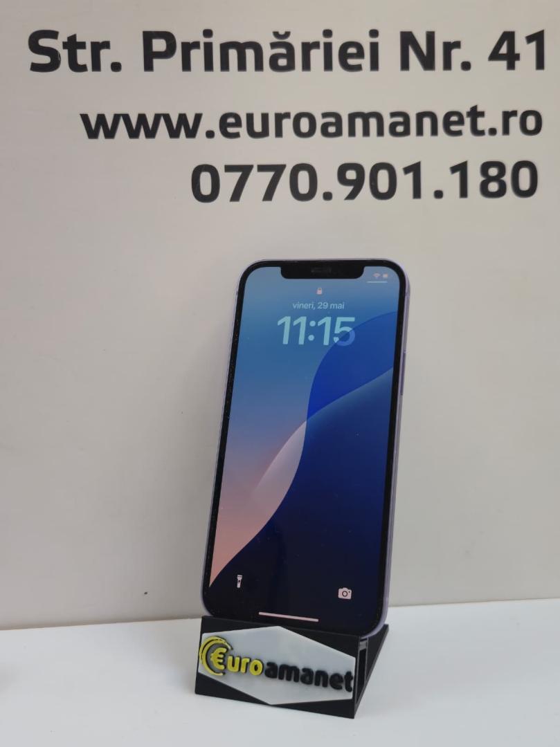 Telefon mobil Apple iPhone 12, 64GB, 5G, Purple, 79% Baterie image 1