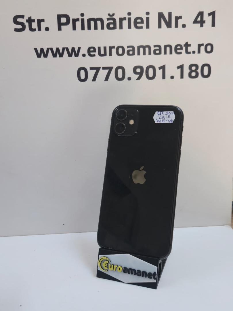 Telefon mobil Apple iPhone 11, 64GB, Black, 72% Baterie