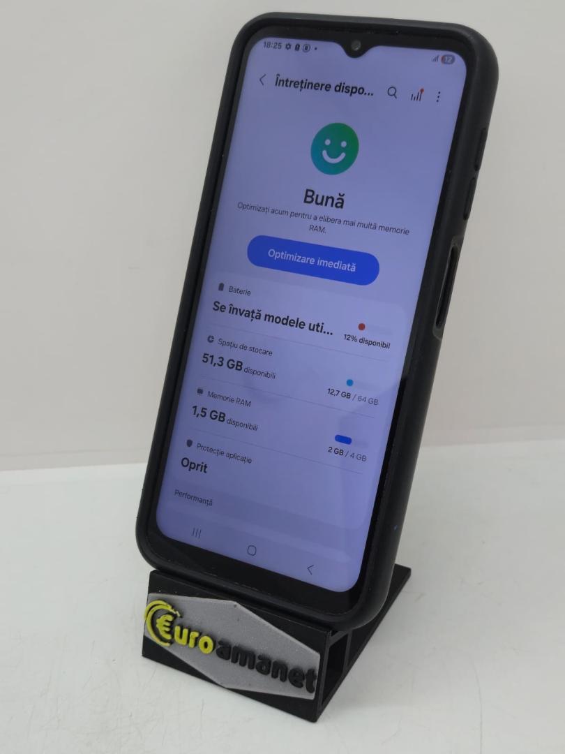 Telefon mobil Samsung Galaxy A14, Dual SIM, 4GB RAM, 64GB, 4G, Black image 3