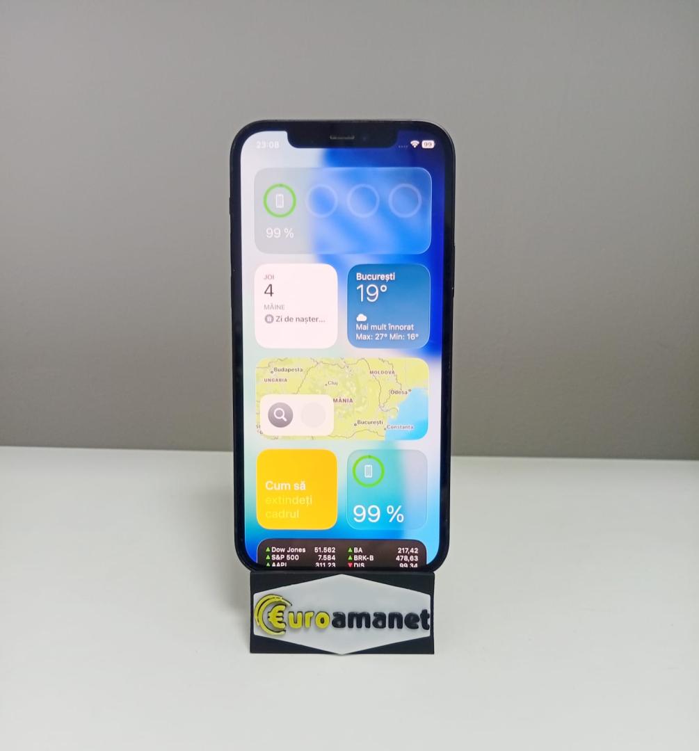 Telefon mobil APPLE iPhone 12 , 64GB , Black , Bat. 77% image 2