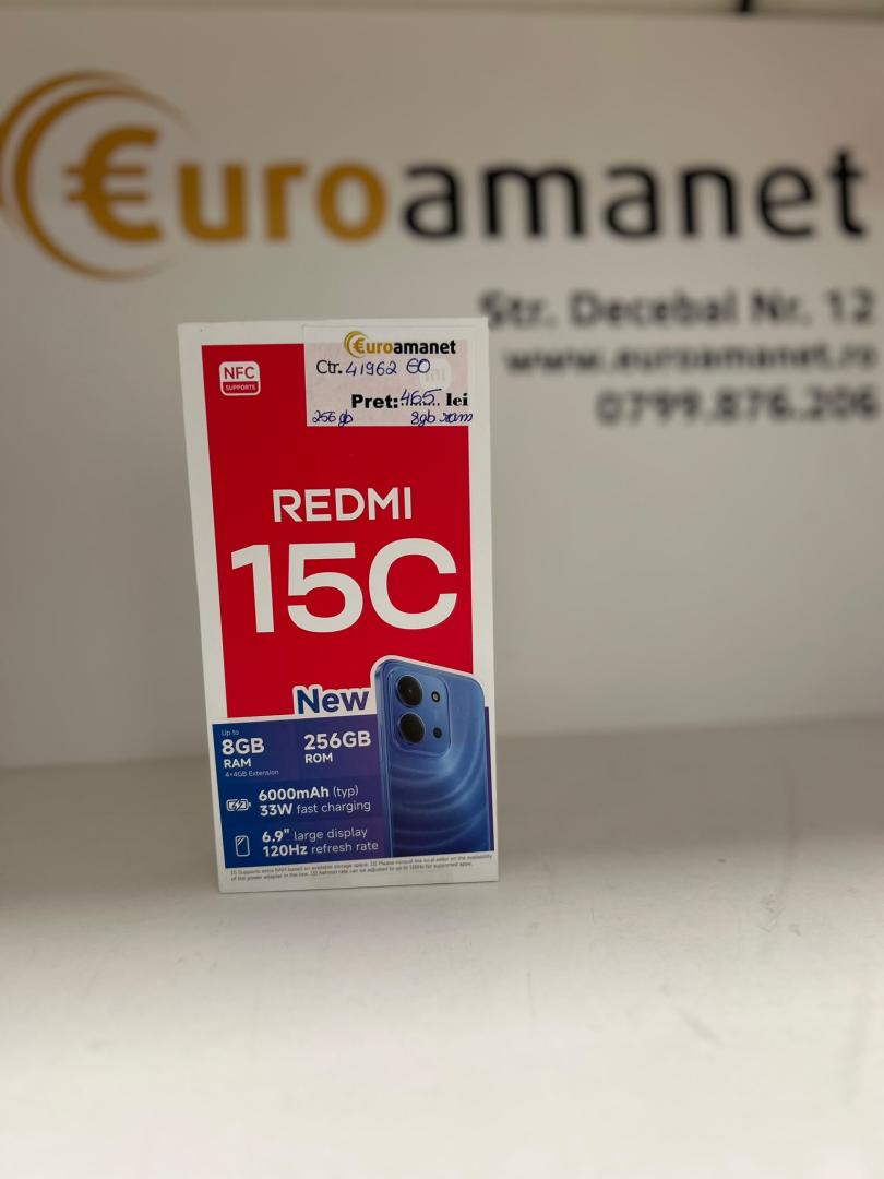Telefon mobil Redmi 15C Negru Miezul Nopții 8/256GB