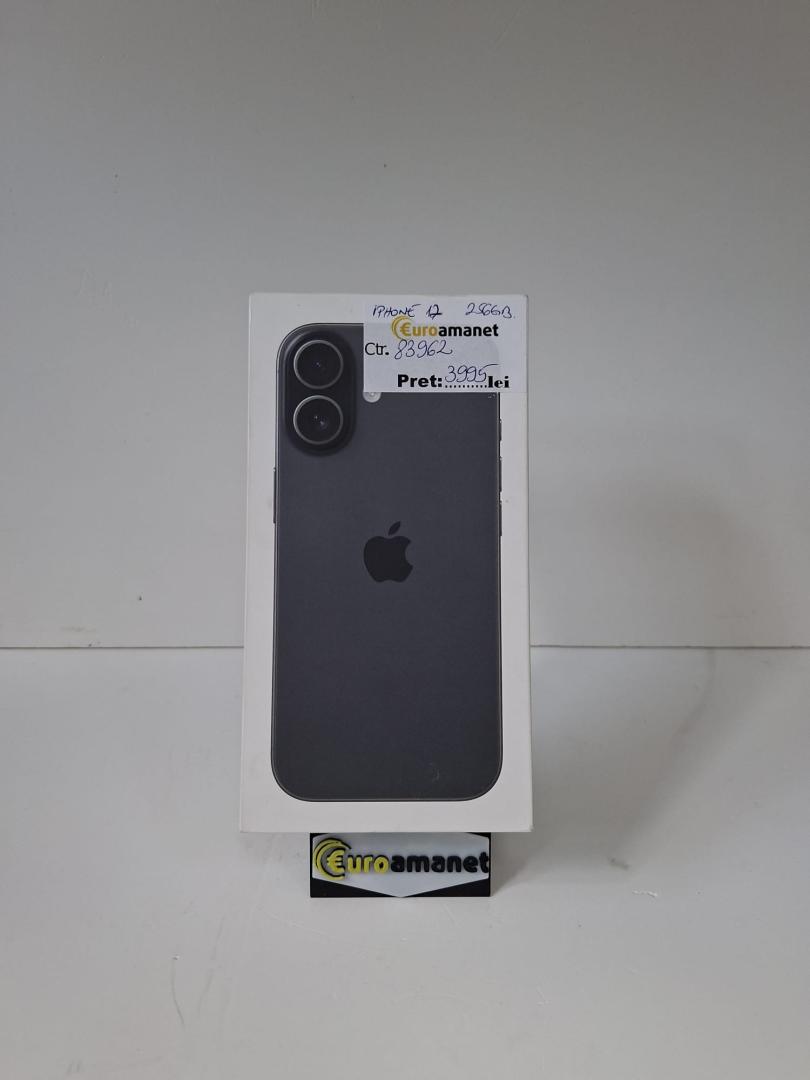 Telefon mobil Apple iPhone 17, 256GB, 5G, Black