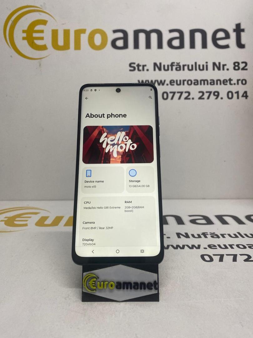 Telefon mobil Motorola E15, Dual SIM, 2GB RAM, 64GB image 2