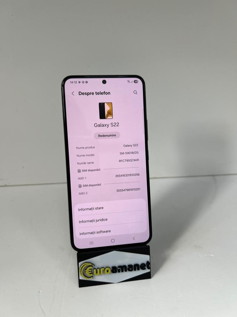 Telefon mobil Samsung Galaxy S22, Dual SIM, 128GB, 8GB RAM, 5G image 3