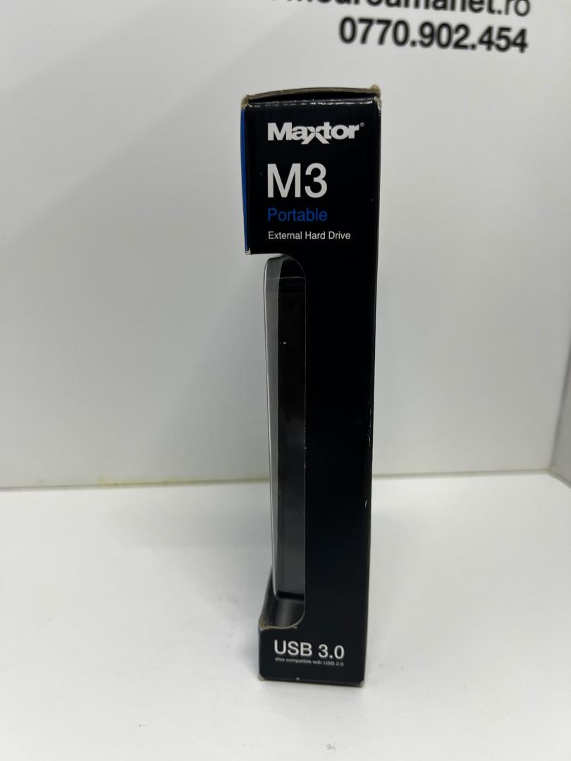 HDD extern Maxtor M3 portabil 1TB, 2.5", USB 3.0, Negru image 2