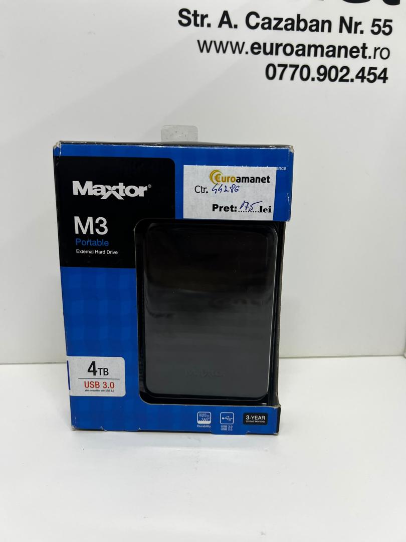 HDD extern Maxtor M3 portabil 1TB, 2.5", USB 3.0, Negru image 1