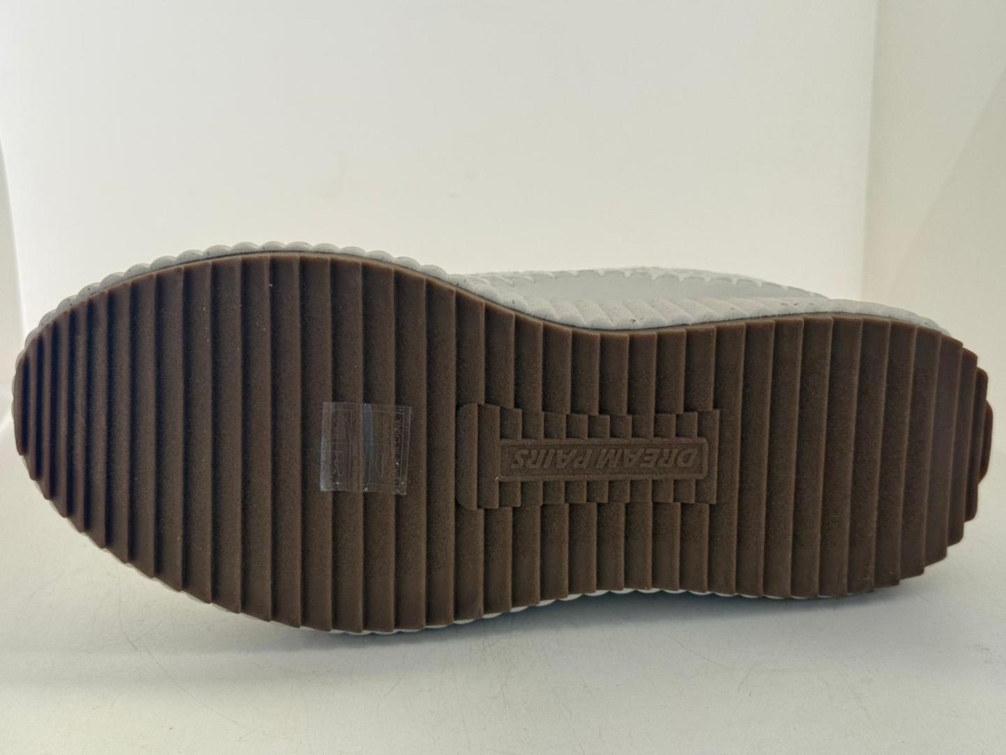 Pantofi sport Dream Pairs pentru femei cu platformă 10 W, piele ecologică, albi, 41 image 2