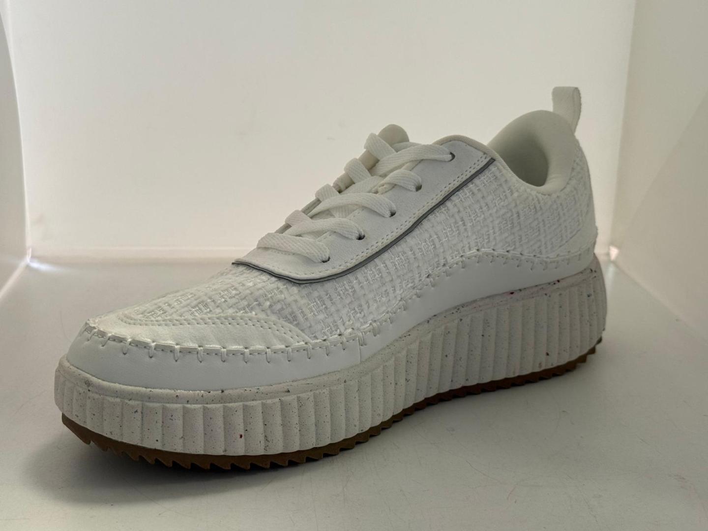 Pantofi sport Dream Pairs pentru femei cu platformă 10 W, piele ecologică, albi, 41 image 1
