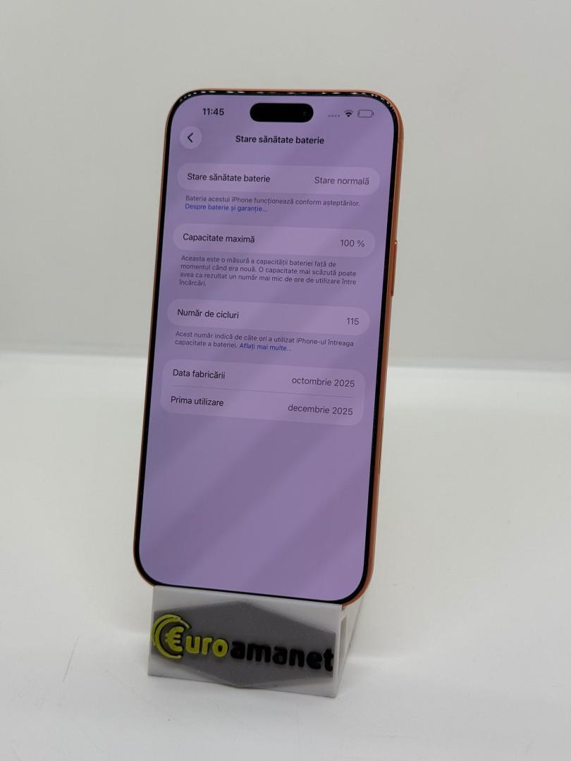 Telefon mobil Apple iPhone 17 Pro Max, 256GB, Bat 100% image 2