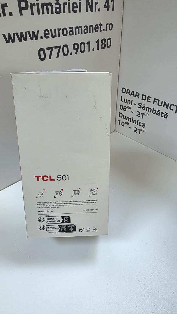 Telefon mobil TCL 501, 2GB RAM, 32GB, 4G, Prime Black image 2