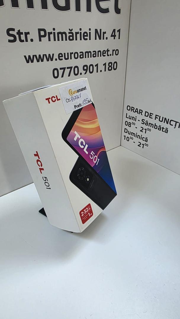Telefon mobil TCL 501, 2GB RAM, 32GB, 4G, Prime Black image 1